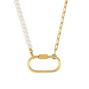 Clip & Pearl Necklace